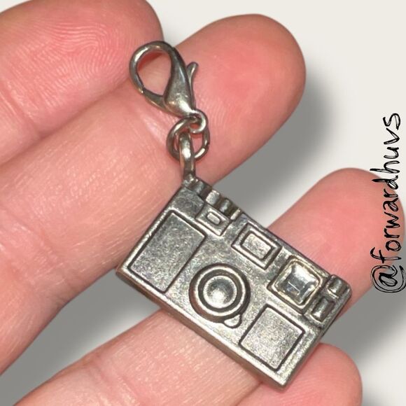 Bundle Sale 3 for $15 | Silver-tone Camera Charm – Lobster Clasp - Picture 4 of 8